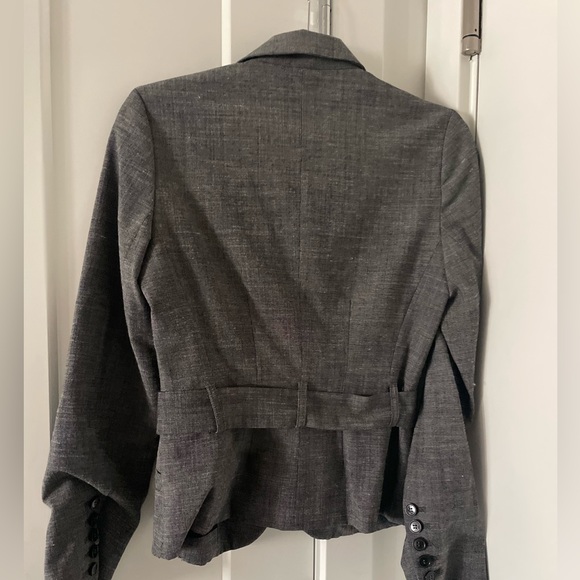 Ladies Mexx grey suit jacket w belt - Picture 4 of 6